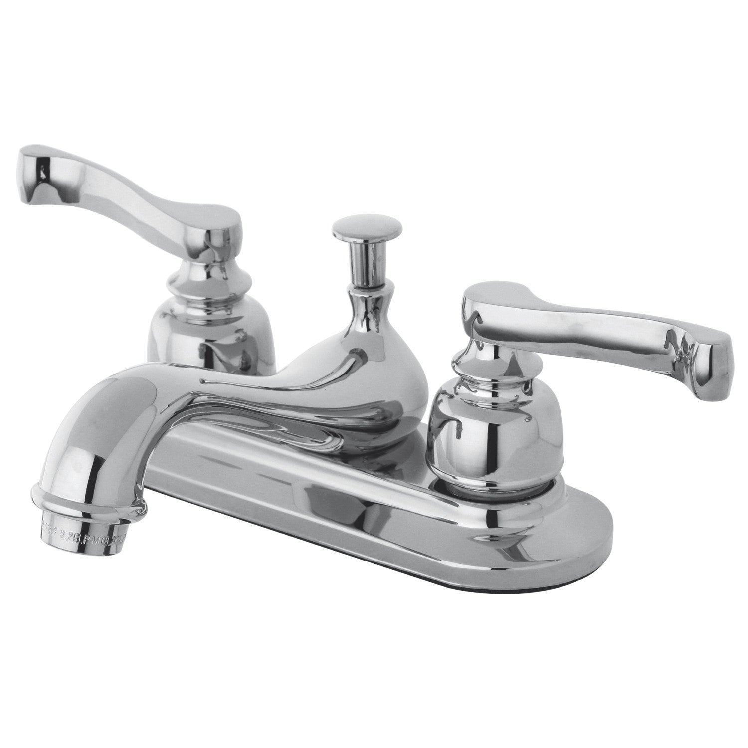 Kingston Tulare KB8601 - Royale Double-Handle 3-Hole Deck Mount 4-Inch Centerset Bathroom Faucet with Pop-Up Drain, Polished Chrome — image 1